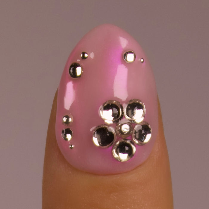 almond medium nails
